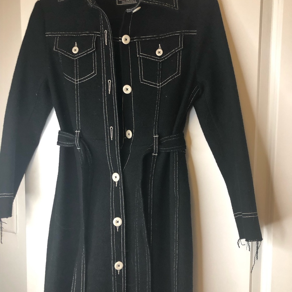 Le Kilt “wool tweed shirt dress”